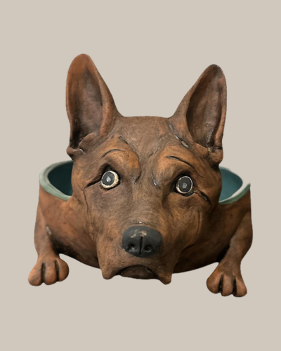 Hundenapf im Schäferhund-Design