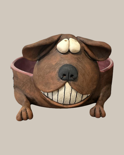 Hundenapf im fröhlichen Hunde-Design