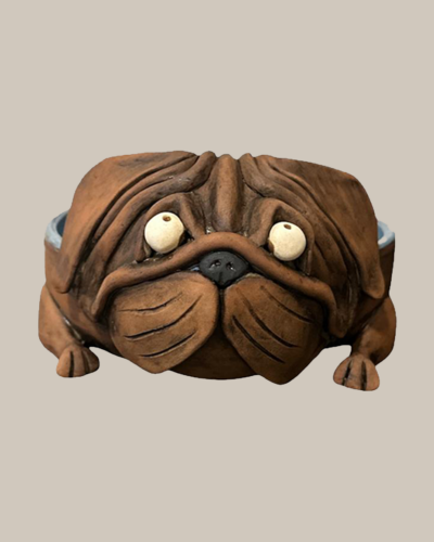 Hundenapf im Bulldoggen-Design