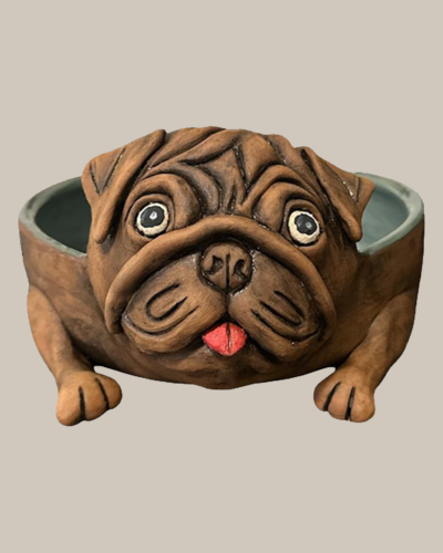 Hundenapf im Mops-Design