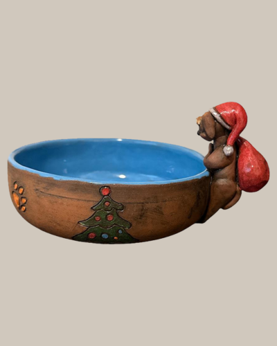 Weihnachts-Hundenapf mit festlichem Design