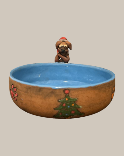 Hundenapf im Weihnachtsdesign
